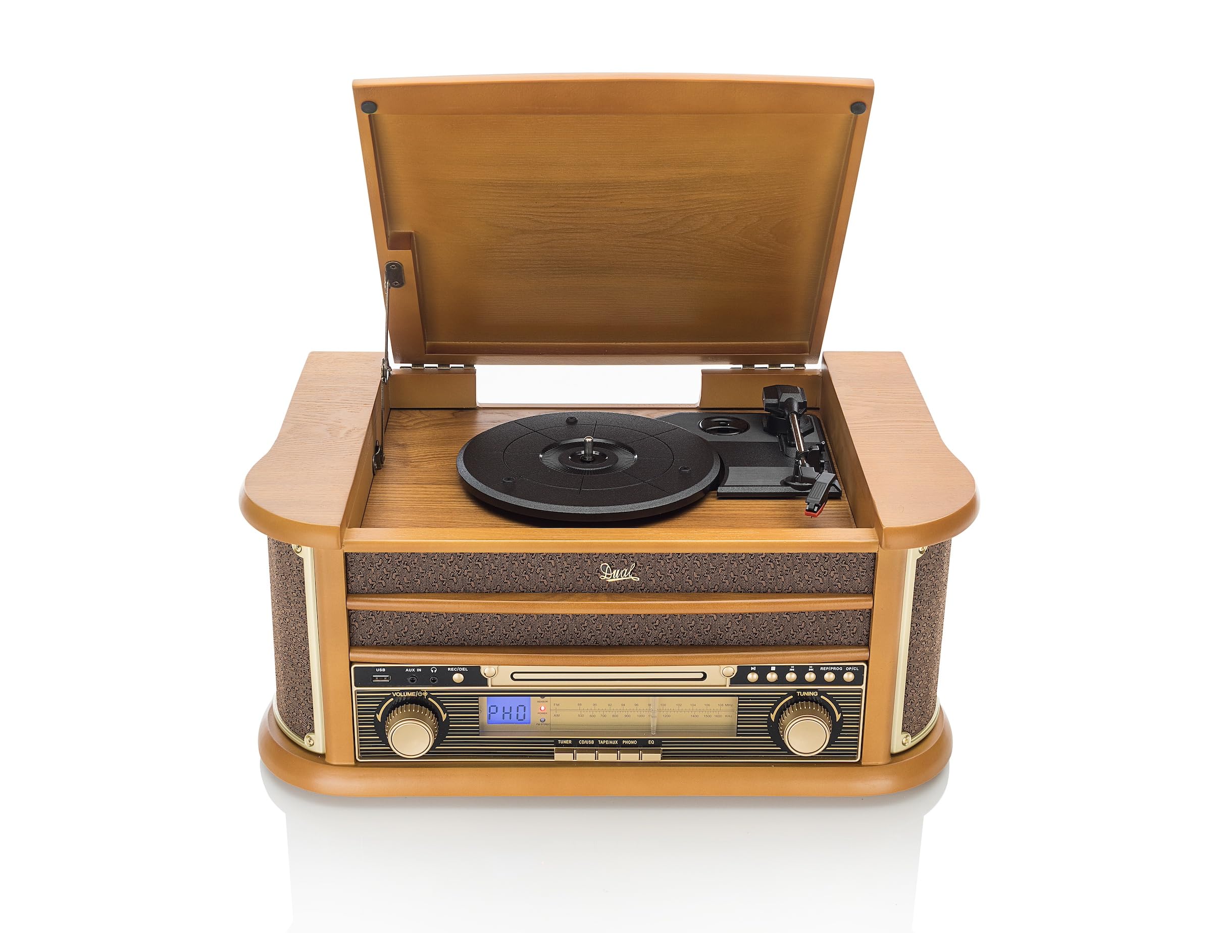 dual-nr-4-nostalgie-musikanlage-mit-plattenspieler-cd-player-usb-kassette-und-uk image 1