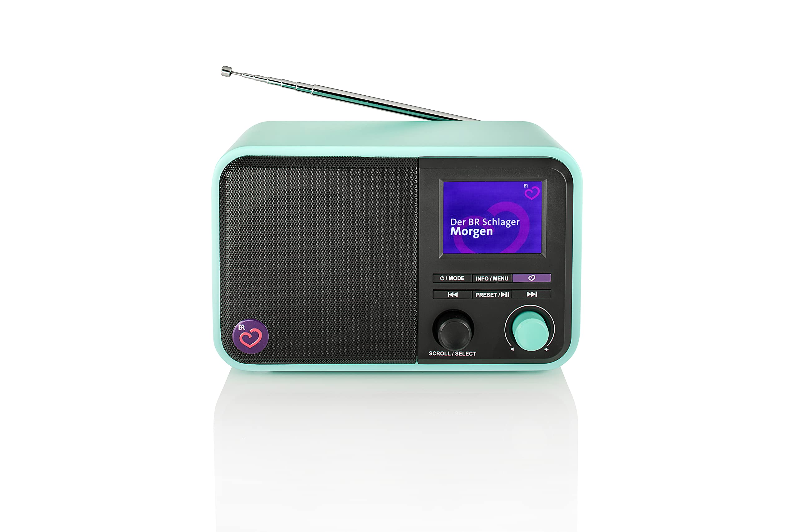 dual-schlager-radio-dab-digitalradio-mit-ukw-tft-farbdisplay-mint-kompaktradio-f image 2