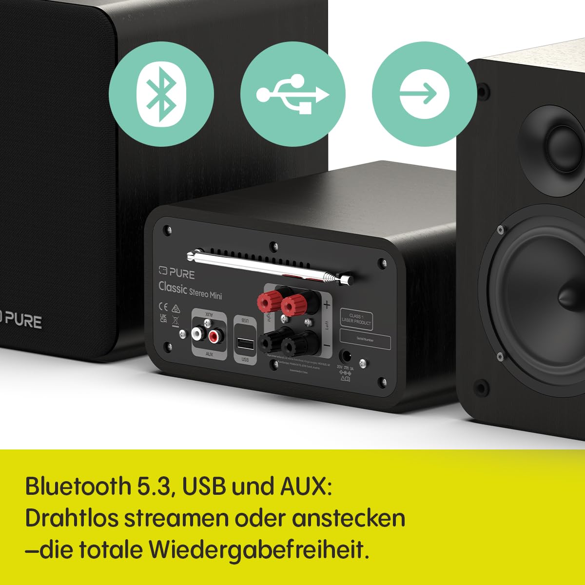 pure-classic-stereo-mini-mikro-hifi-anlage-mit-cd-player-dab-radio-bluetooth-5-3 image 3