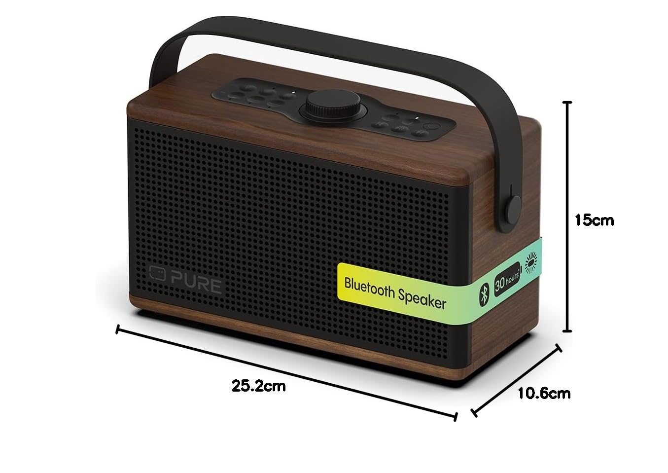 pure-classic-aura-bluetooth-lautsprecher-40-watt-30h-akku-licht-usb-c-aux-ipx2-2 image 8