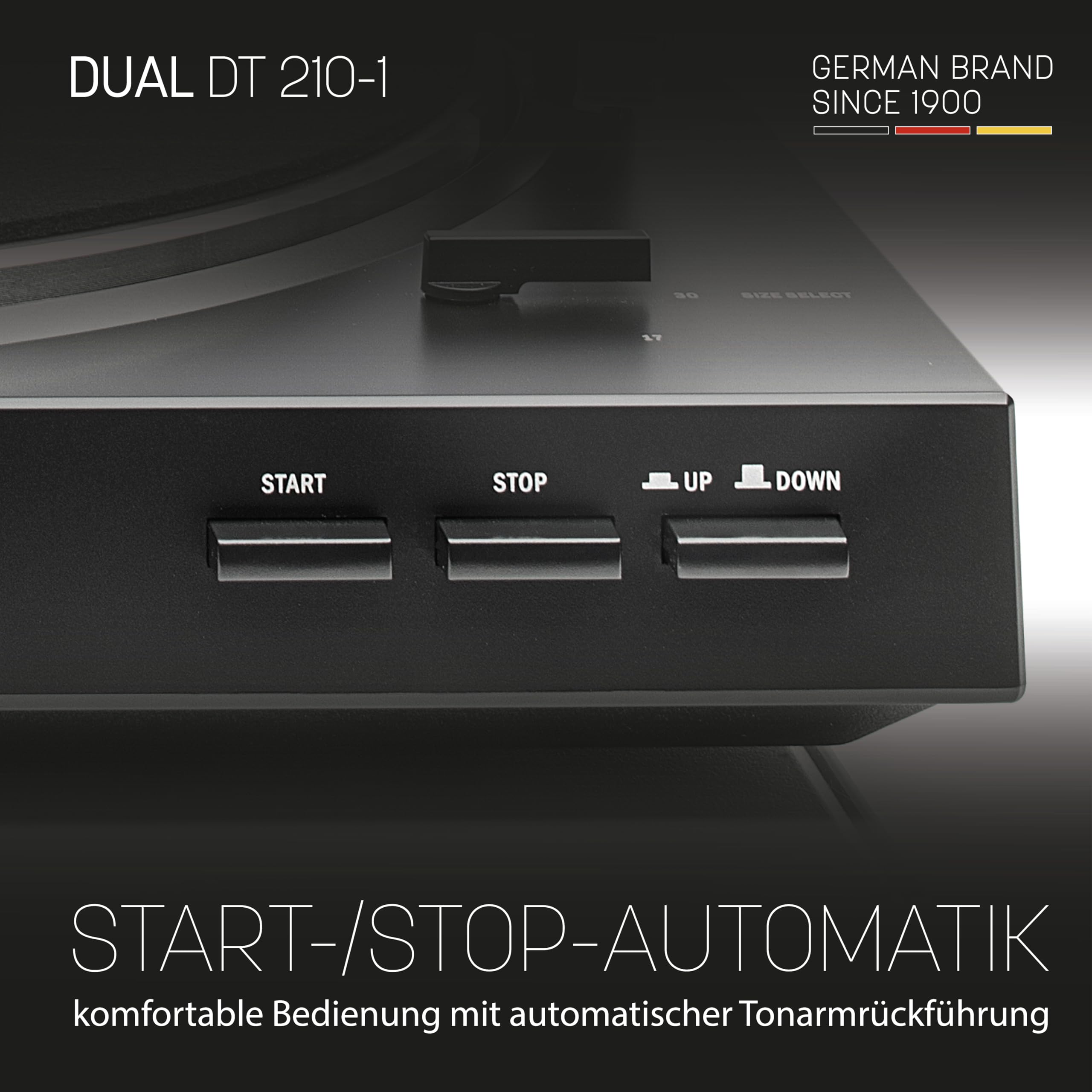 dual-dt-210-1-usb-plattenspieler-2-geschwindigkeiten-magnet-tonabnehmer-riemenan image 3
