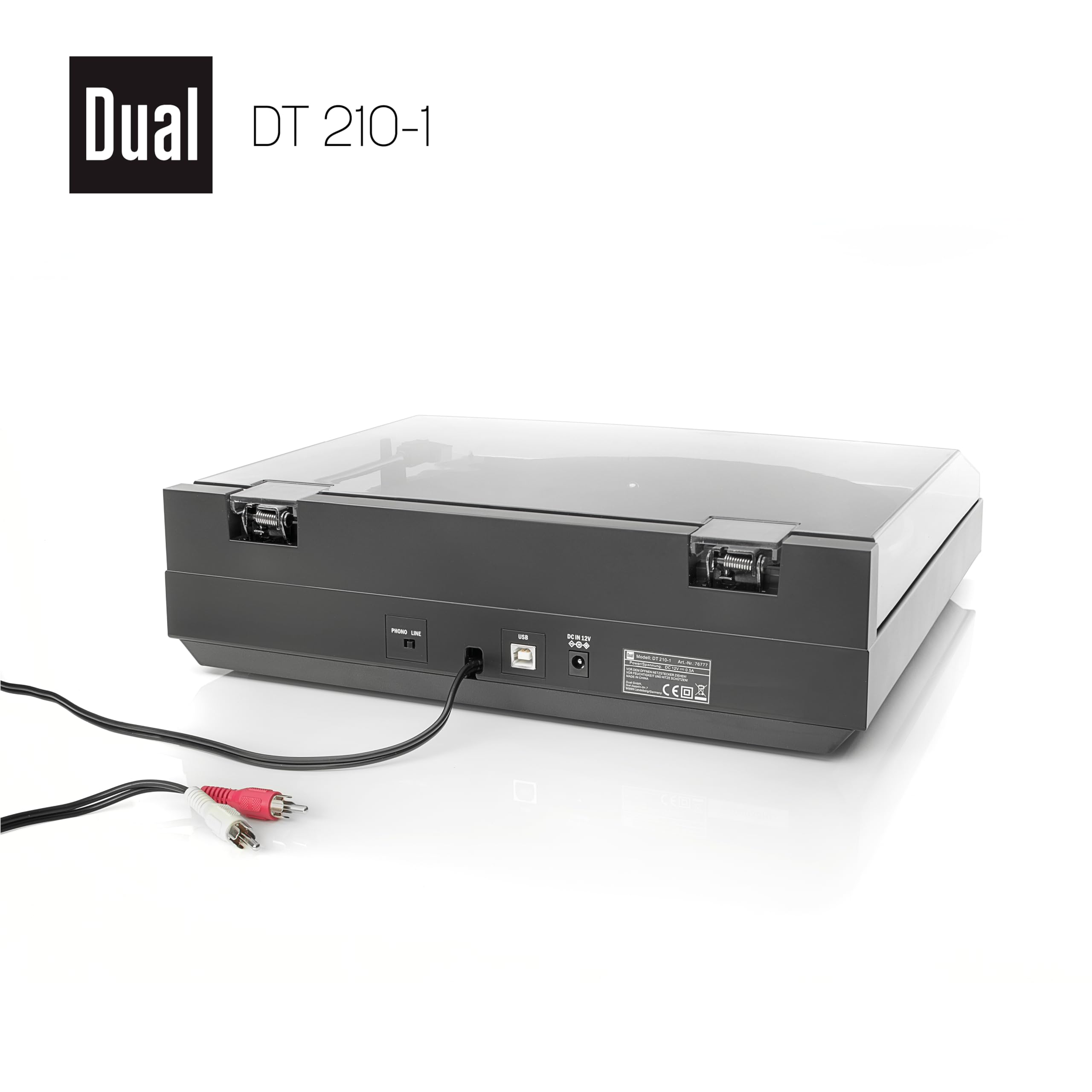 dual-dt-210-1-usb-plattenspieler-2-geschwindigkeiten-magnet-tonabnehmer-riemenan image 8