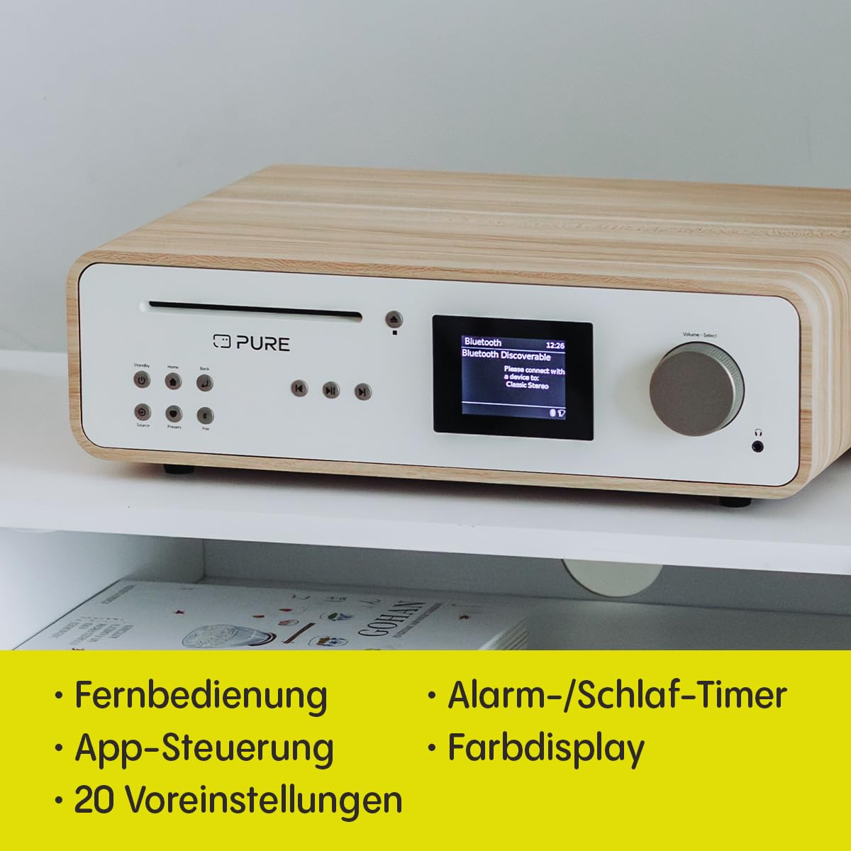 pure-classic-stereo-hifi-musik-system-100w-internetradio-dab-fm-bluetooth-cd-usb image 5