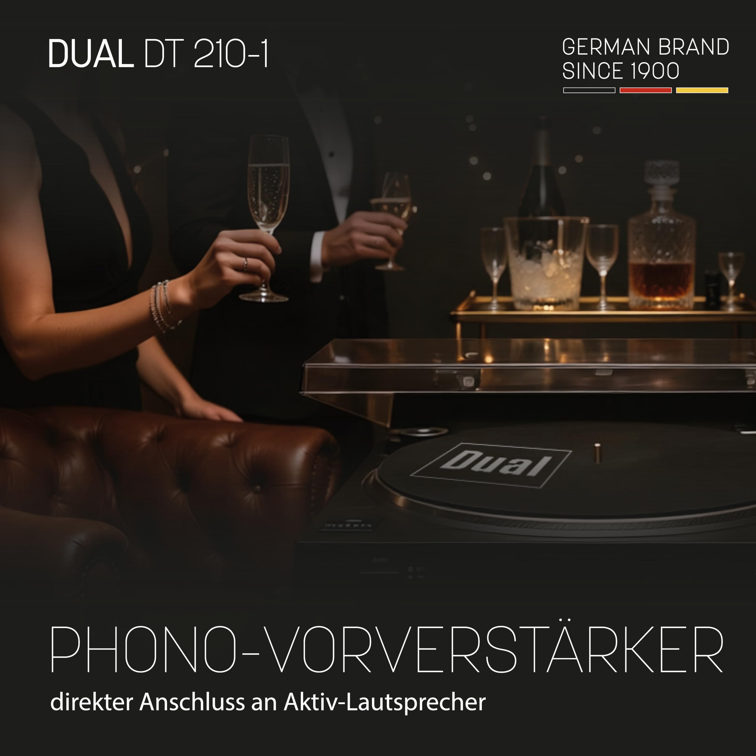 dual-dt-210-1-usb-plattenspieler-2-geschwindigkeiten-magnet-tonabnehmer-riemenan image 4