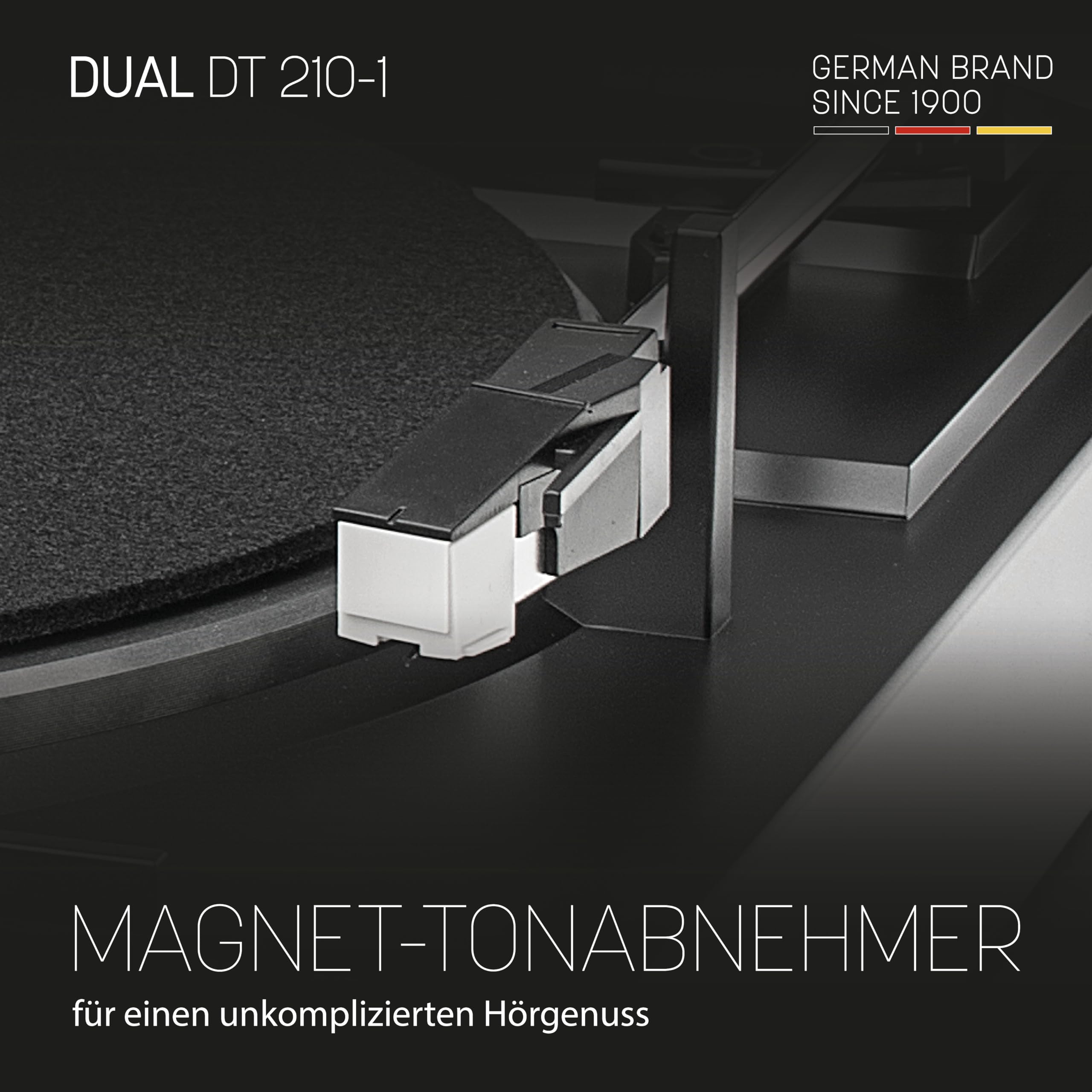dual-dt-210-1-usb-plattenspieler-2-geschwindigkeiten-magnet-tonabnehmer-riemenan image 7