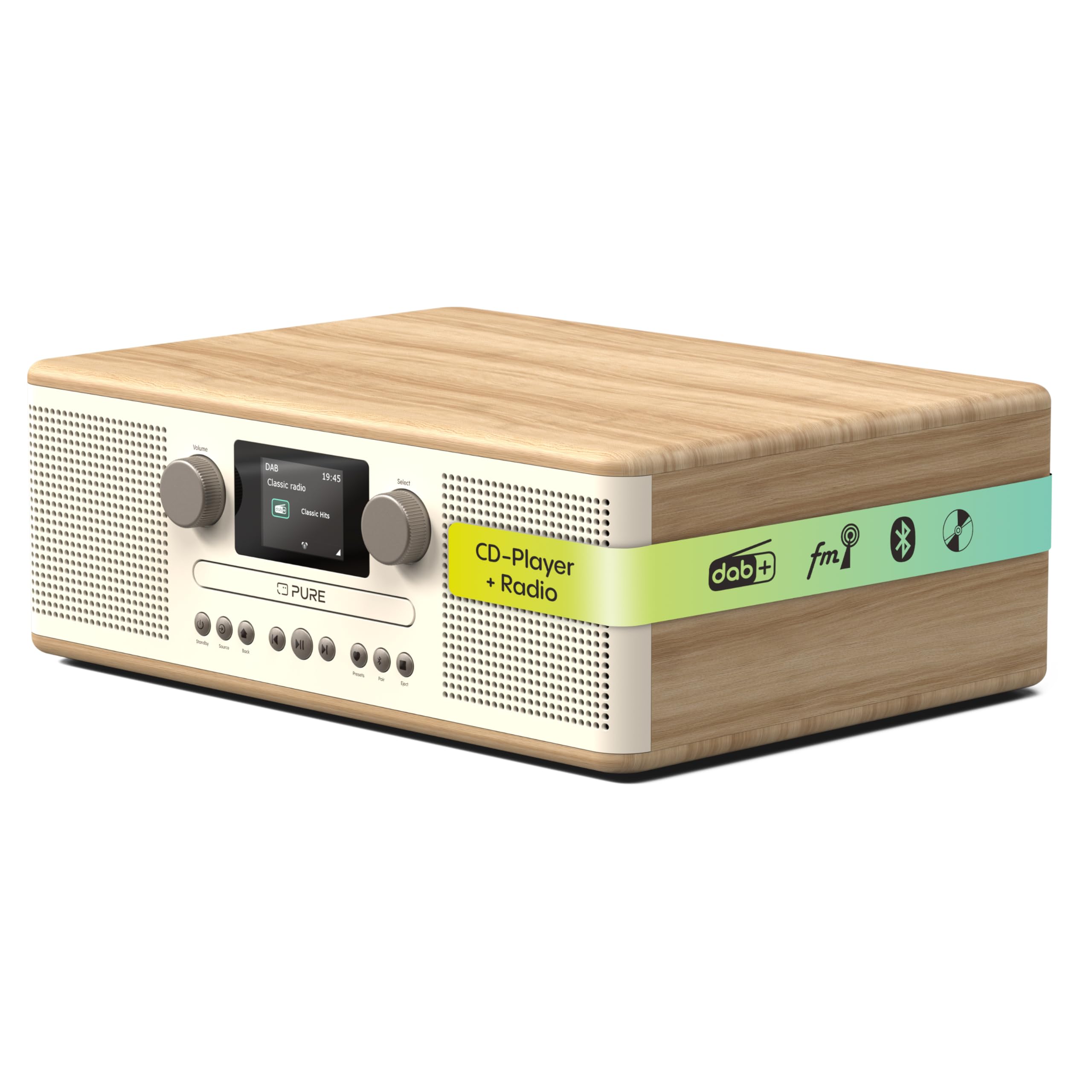 pure-classic-c-d6-cd-player-mit-dab-digitalradio-ukw-bluetooth-5-3-2-15-w-usb-au image 1