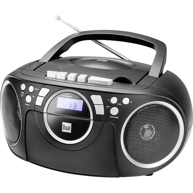 dual-p-70-kassettenradio-mit-cd-ukw-radio-boombox-aux-eingang-und-netz-batterieb image 1