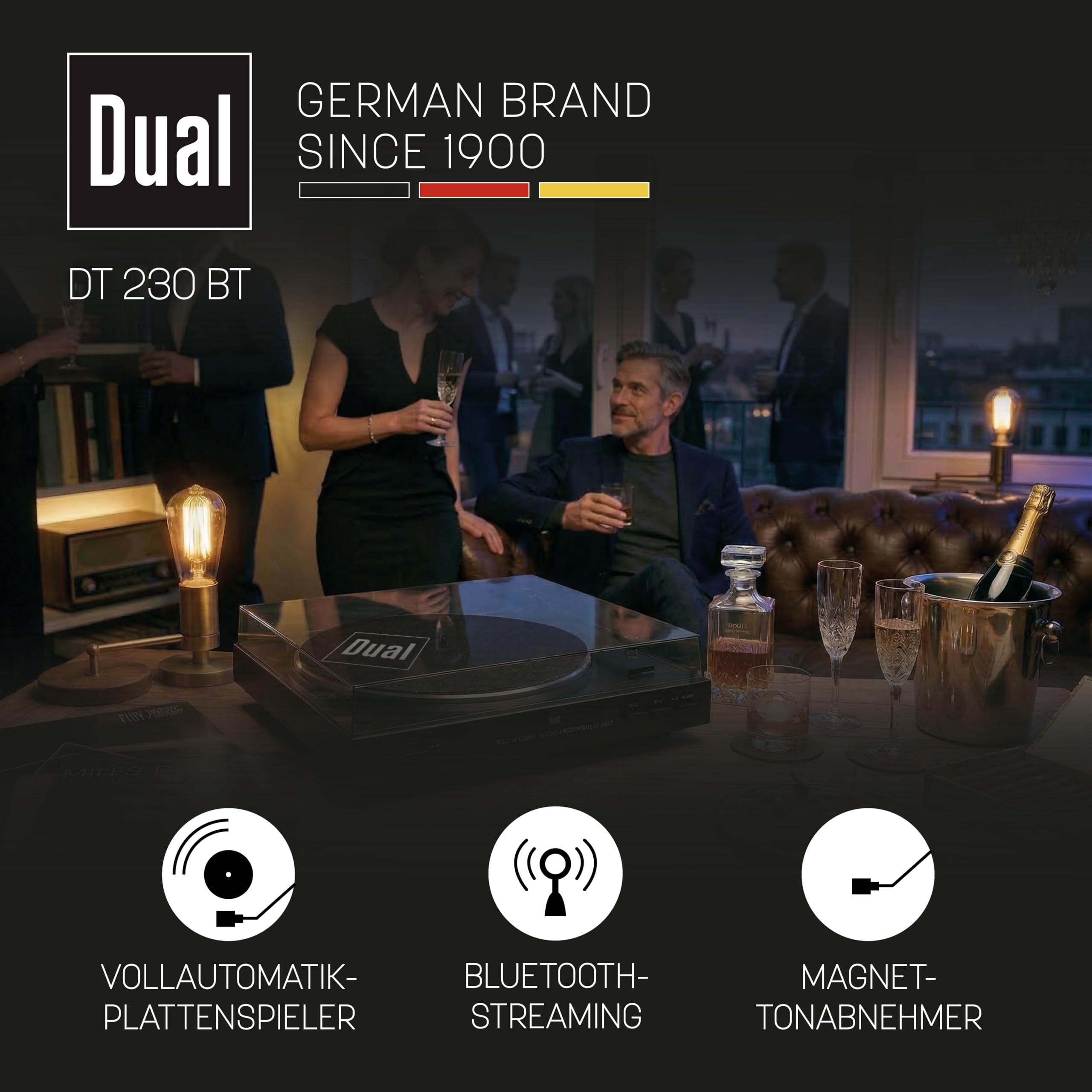 dual-dt-230-bt-vollautomatik-plattenspieler-mit-bluetooth-33-45-u-min-und-umscha image 2
