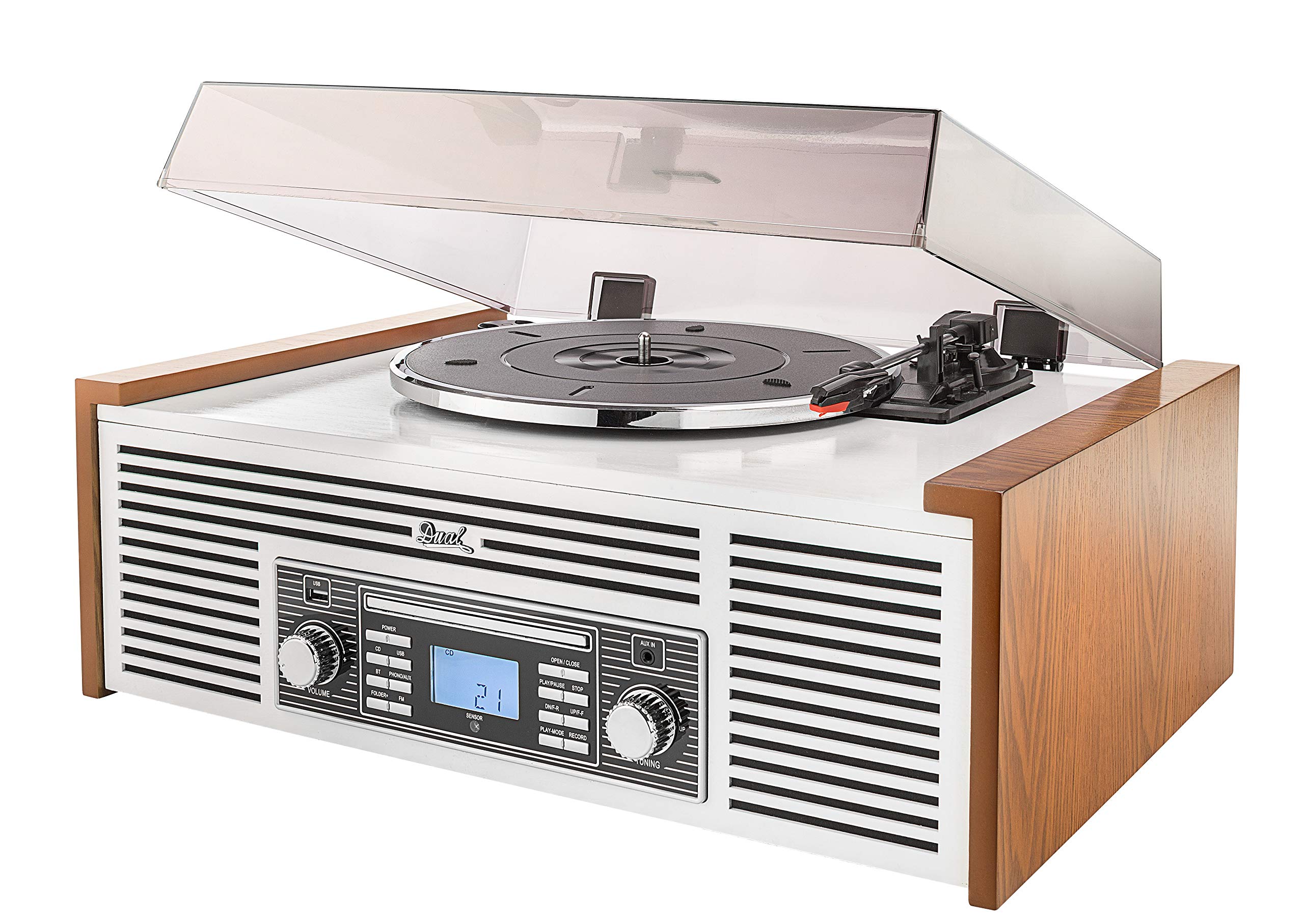 dual-nr-7-braun-stereo-nostalgie-musikanlage-mit-plattenspieler-cd-usb-und-bluet image 1