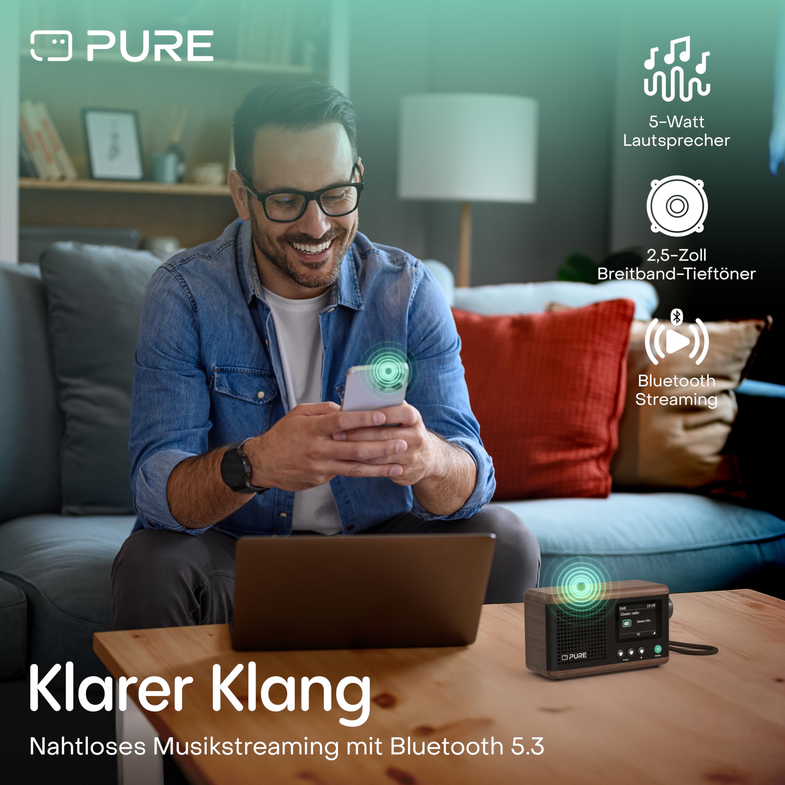 pure-classic-mini-tragbares-digitalradio-mit-dab-ukw-bluetooth-5-3-15-h-akku-5-w image 6