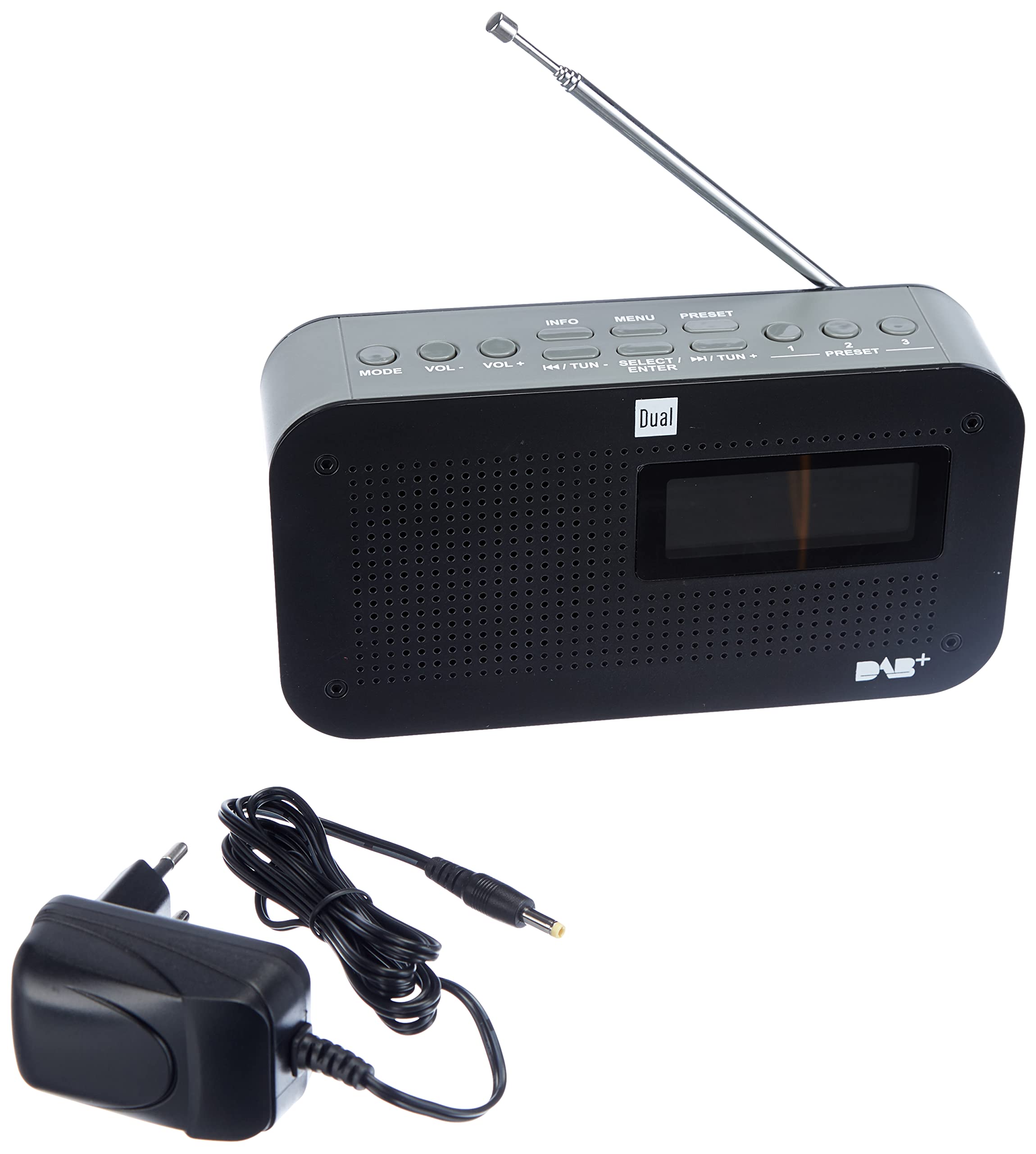 dual-dab-71-portables-digitalradio-ukw-dab-tuner-3-festspeichertasten-lc-display image 2