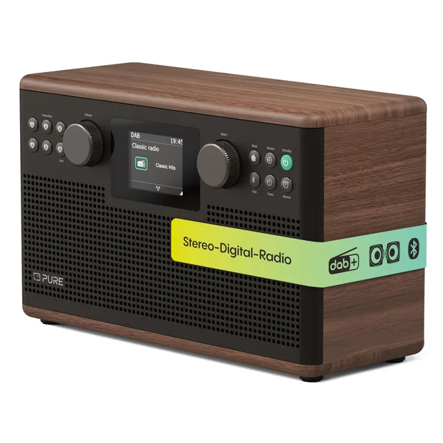 pure-classic-h6-kaffeebraun-walnuss-hi-fi-stereo-dab-radio-und-tisch-musikanlage image 1
