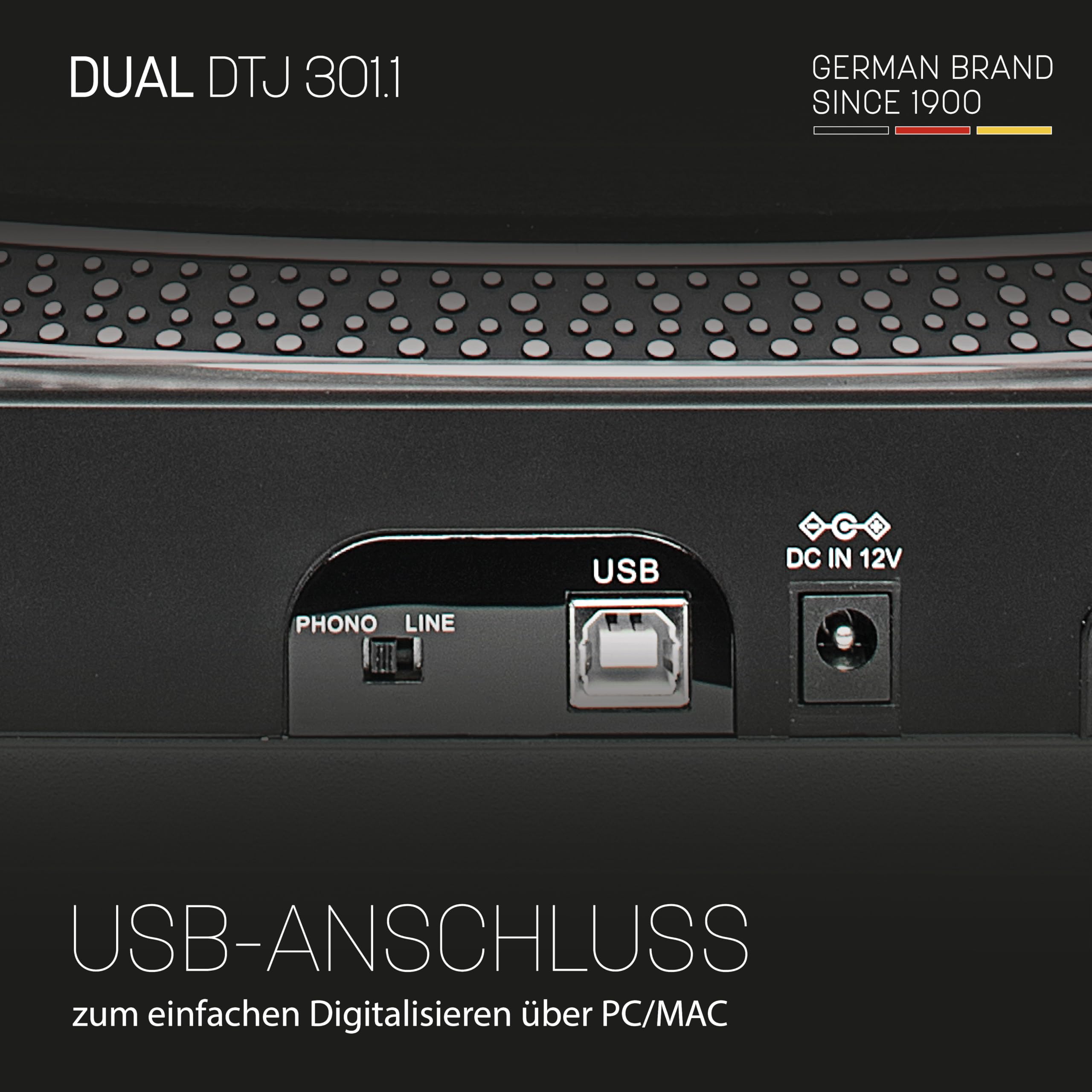 dual-dtj-301-1-usb-dj-plattenspieler-33-45-u-min-pitch-control-magnet-tonabnehme image 8