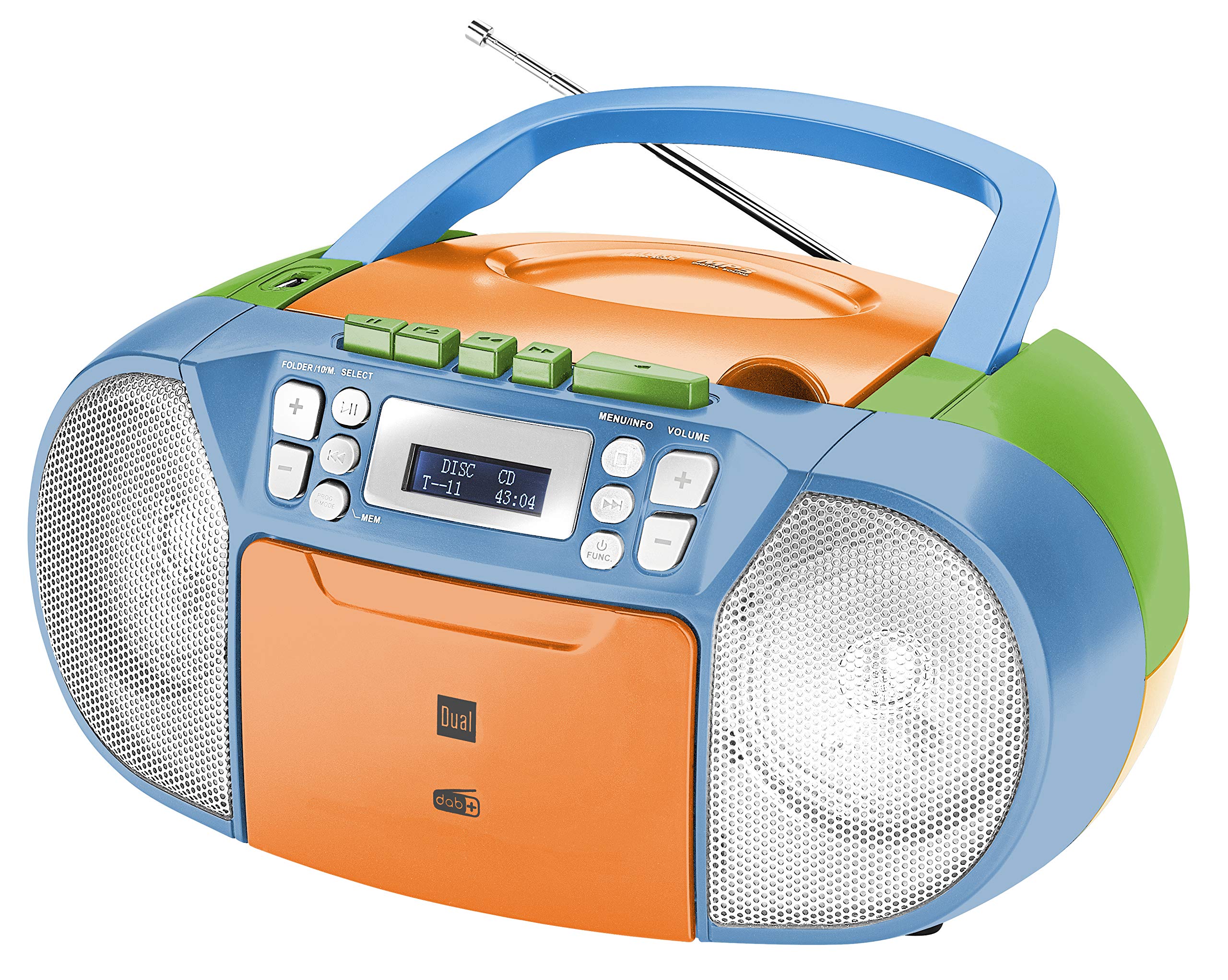 dual-dab-p-210-kassettenradio-mit-cd-dab-ukw-radio-cd-player-mp3-stereo-tragegri image 1