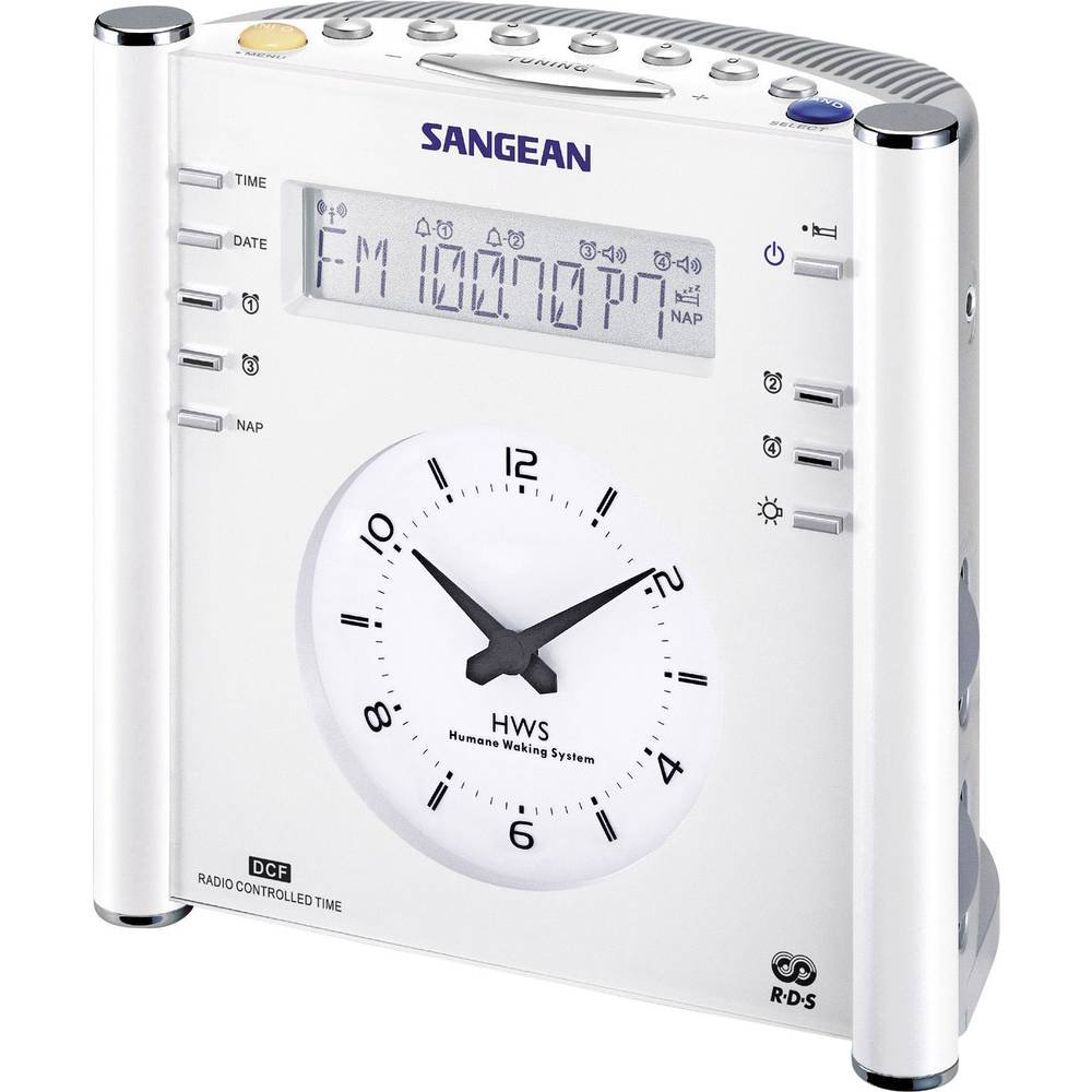 sangean-rcr-3-radiowecker-ukw-mw-radio-mit-lcd-display-dcf-funkuhr-14-senderspei image 1