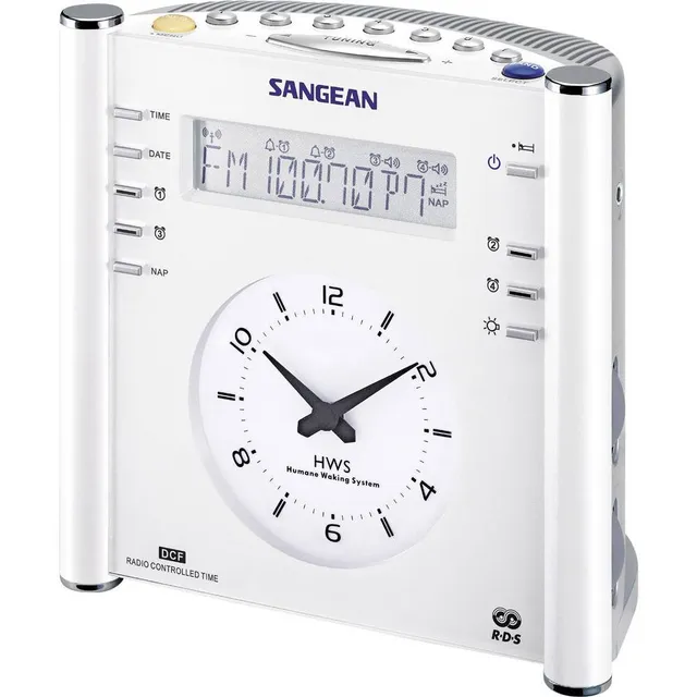 sangean-rcr-3-radiowecker-ukw-mw-radio-mit-lcd-display-dcf-funkuhr-14-senderspei image 1