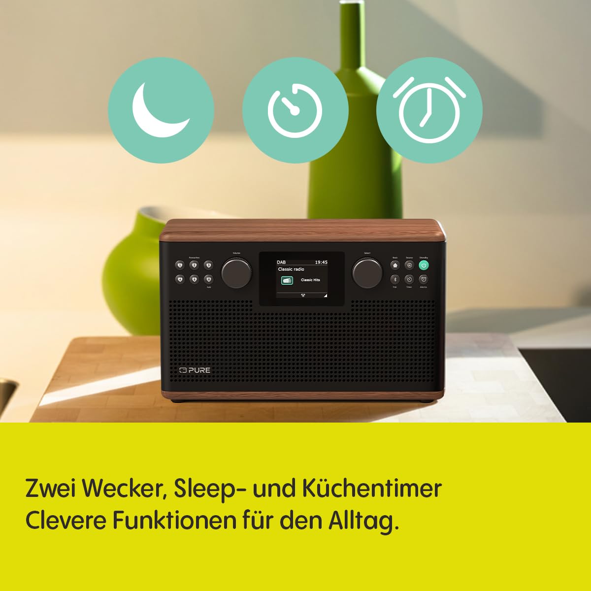 pure-classic-h6-kaffeebraun-walnuss-hi-fi-stereo-dab-radio-und-tisch-musikanlage image 5